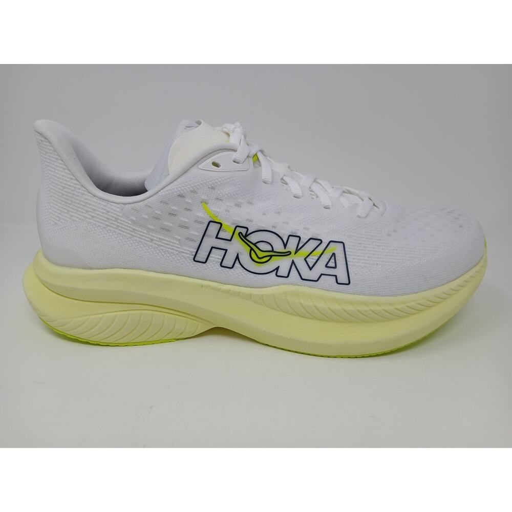HOKA Mach 6 in the White Neon Hoka Citrus Women’s US Size 10.B New 1147810/WNH - Picture 15 of 16